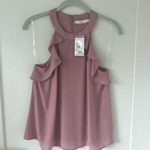 NWT Blush Pink Ruffle Halter by Lush